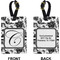 Toile Rectangle Luggage Tag (Front + Back)