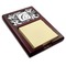 Toile Red Mahogany Sticky Note Holder - Angle