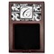 Toile Red Mahogany Sticky Note Holder - Flat