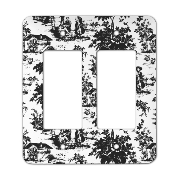 Custom Toile Rocker Style Light Switch Cover - Two Switch