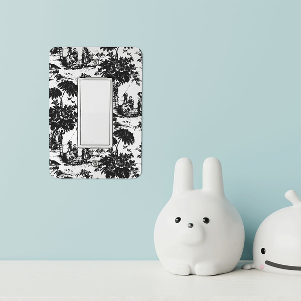 Toile Rocker Light Switch Covers - Single - IN CONTEXT