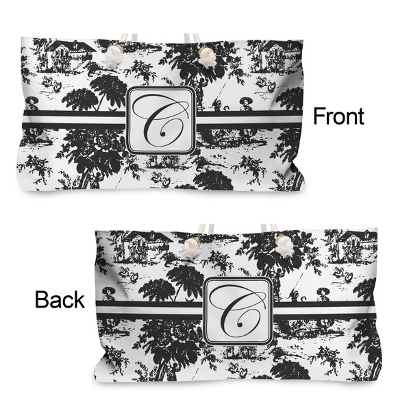 Toile Large Rope Tote - From & Back View