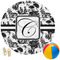 Toile Round Beach Towel (Personalized)