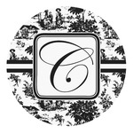 Toile Round Decal - XLarge (Personalized)