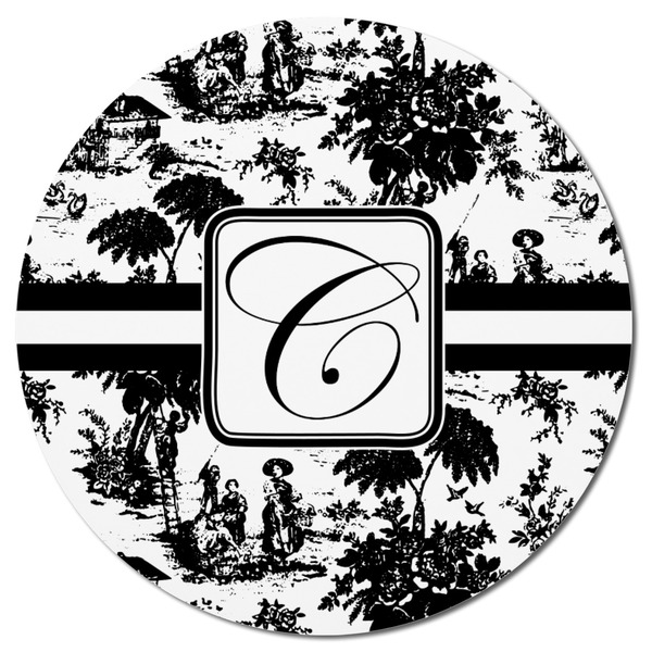 Toile Round Fridge Magnet - FRONT
