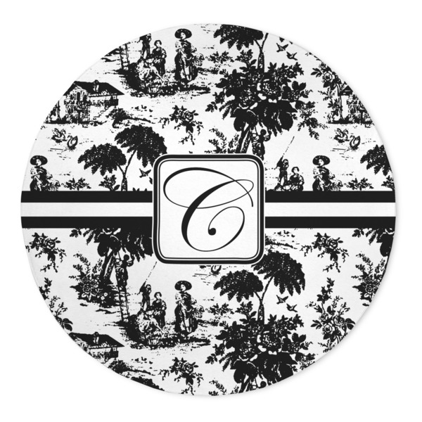 Custom Toile 5' Round Indoor Area Rug (Personalized)