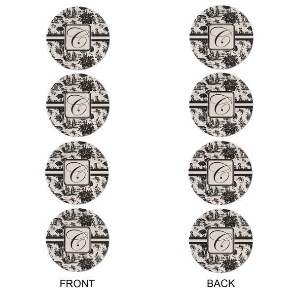 Toile Round Linen Placemats - APPROVAL Set of 4 (double sided)