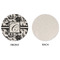 Toile Round Linen Placemats - APPROVAL (single sided)