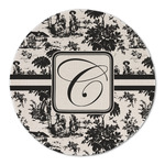 Toile Round Linen Placemat - Single Sided (Personalized)