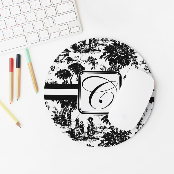 Toile Round Mousepad - LIFESTYLE 2