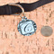 Toile Round Pet ID Tag - Large - In Context