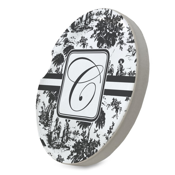 Toile Sandstone Car Coaster - STANDING ANGLE