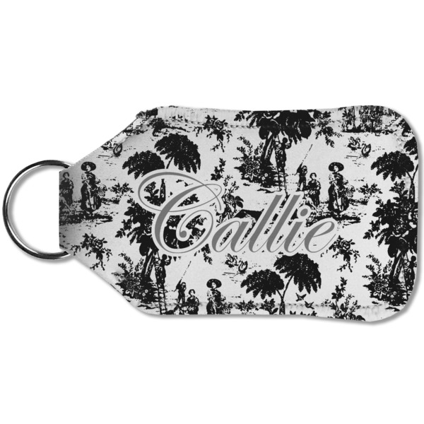 Toile Sanitizer Holder Keychain - Small (Back)