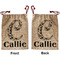 Toile Santa Sack - Front & Back (Personalized)