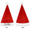Toile Santa Hats - Front and Back (Single Print) APPROVAL