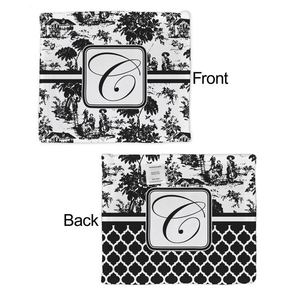 Toile Security Blanket - Front & Back View