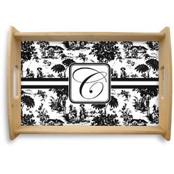 Toile Natural Wooden Tray - Small (Personalized)