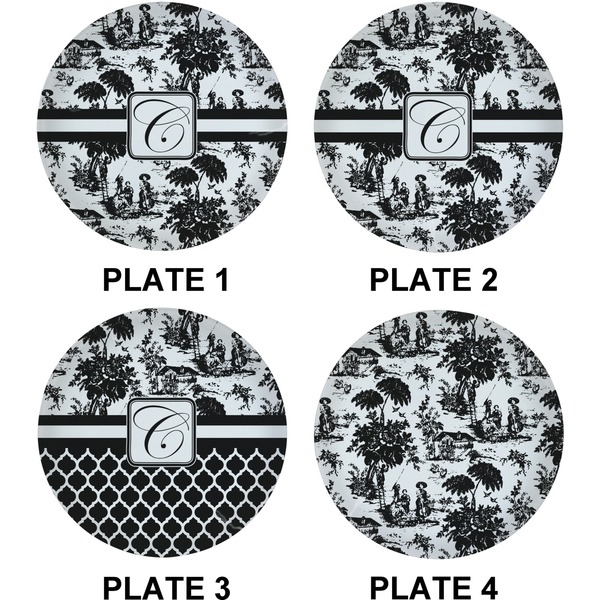 Toile Set of Lunch / Dinner Plates (Approval)