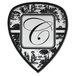 Toile Iron on Shield Patch A w/ Initial