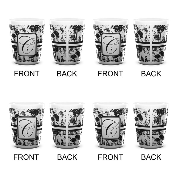 Toile Shot Glass - White - Set of 4 - APPROVAL