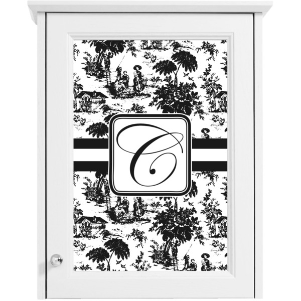 Toile Single White Cabinet Decal