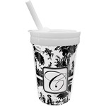 Toile Sippy Cup with Straw (Personalized)