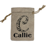 Toile Small Burlap Gift Bag - Front (Personalized)