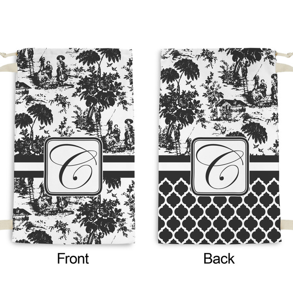 Toile Small Laundry Bag - Front & Back View