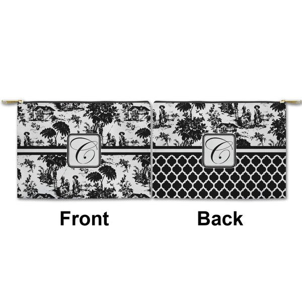 Toile Small Zipper Pouch Approval (Front and Back)