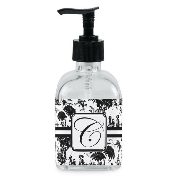 Custom Toile Glass Soap & Lotion Bottle - Single Bottle (Personalized)