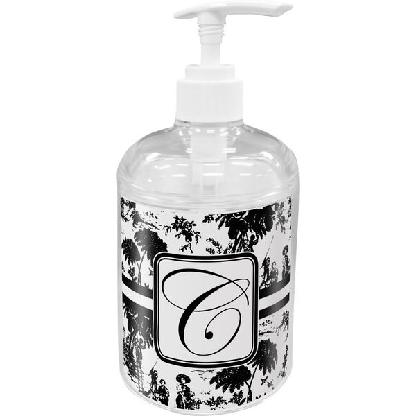 Custom Toile Acrylic Soap & Lotion Bottle (Personalized)