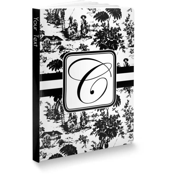 Custom Toile Softbound Notebook - 7.25" x 10" (Personalized)