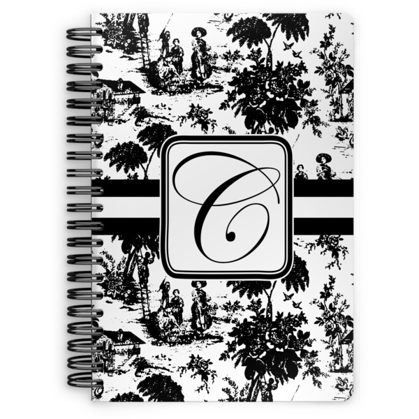 Custom Toile Spiral Notebook (Personalized)