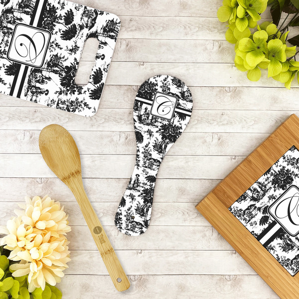 Toile Spoon Rest Trivet - LIFESTYLE