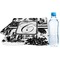 Toile Sports Towel Folded with Water Bottle