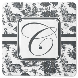 Toile Square Rubber Backed Coaster (Personalized)