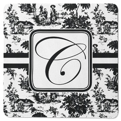 Toile Square Rubber Backed Coaster (Personalized)
