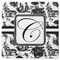 Toile Square Rubber Backed Coaster (Personalized)