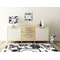 Toile Square Wall Decal Wooden Desk