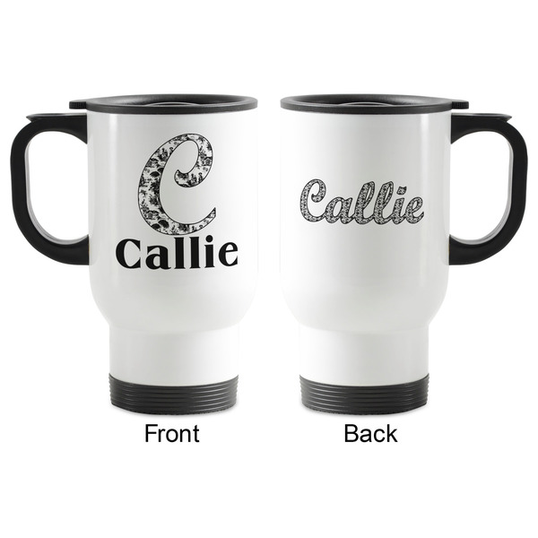 Toile Stainless Steel Travel Mug with Handle - Apvl