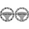 Toile Steering Wheel Cover- Front and Back