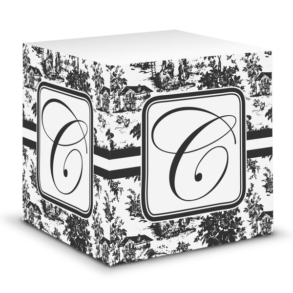 Custom Toile Sticky Note Cube (Personalized)