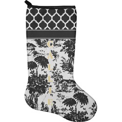 Toile Holiday Stocking - Single-Sided - Neoprene (Personalized)