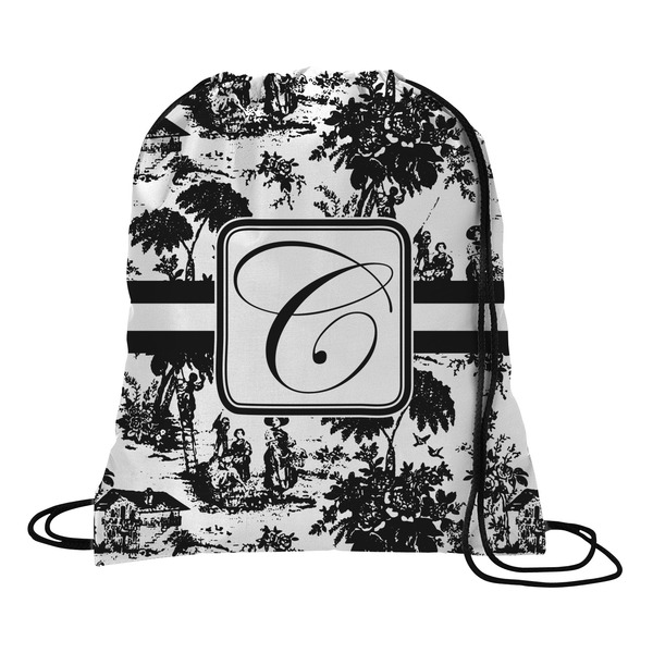 Custom Toile Drawstring Backpack - Large (Personalized)