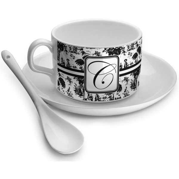 Custom Toile Tea Cup - Single (Personalized)