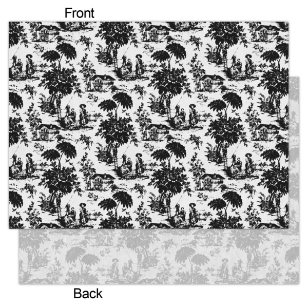 Toile Tissue Paper - Lightweight - Large - Front & Back