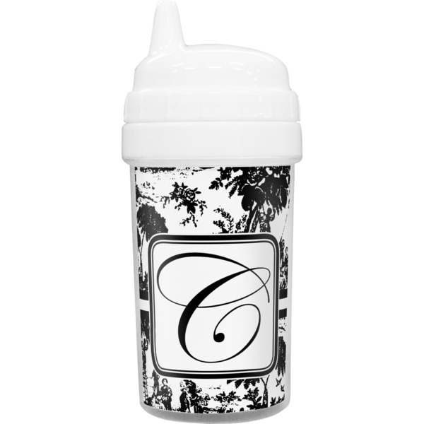 Custom Toile Toddler Sippy Cup (Personalized)
