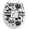 Toile Toilet Seat Decal (Personalized)
