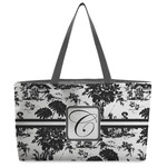 Toile Beach Totes Bag - w/ Black Handles (Personalized)