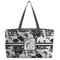 Toile Beach Totes Bag - w/ Black Handles (Personalized)